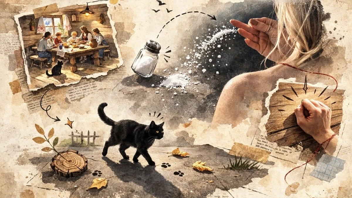 El rincón de la mesa, la sal y el gato negro: ¿tradiciones o miedos justificados? La verdad detrás de los "abuelos" supersticiones.