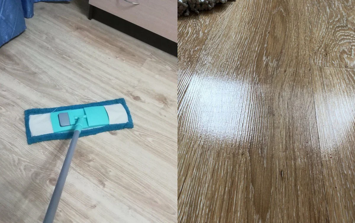 El truco de limpieza de mi suegra: pisos que brillan 2 semanas con 2 cucharadas de vinagre y glicerina