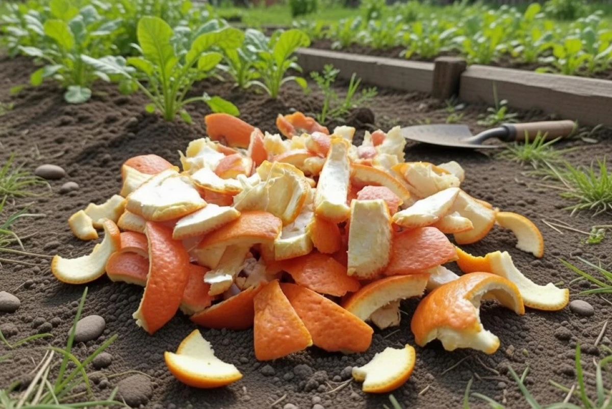 Por qué los jardineros expertos ponen cáscaras de naranja en sus bancales: adiós a hormigas, pulgones y babosas