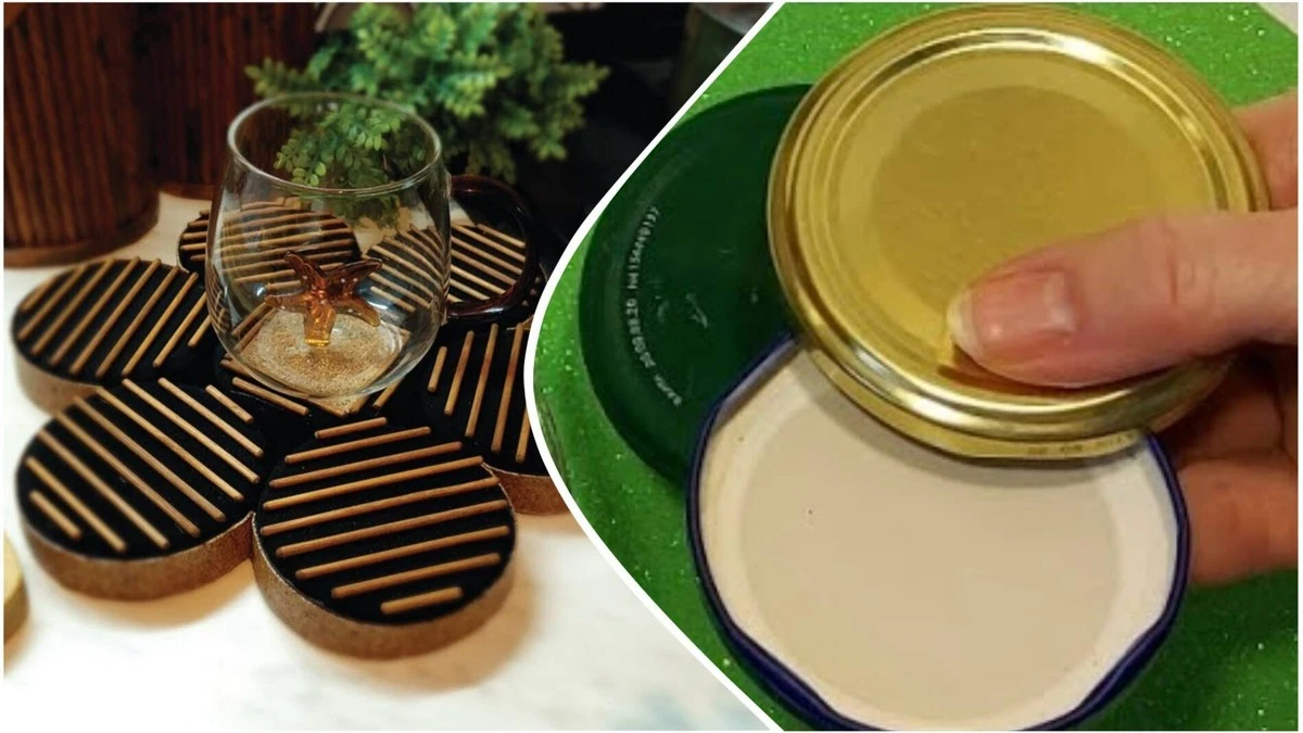 Siete tapas de metal para crear un salvamanteles sorprendente: el truco que las cocineras expertas esconden