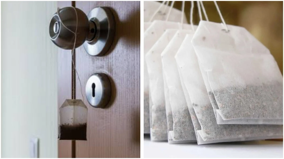 Colgando una bolsita de té en el pomo de la puerta: mi amiga creía que estaba loca, ¡ahora lo hace ella también!