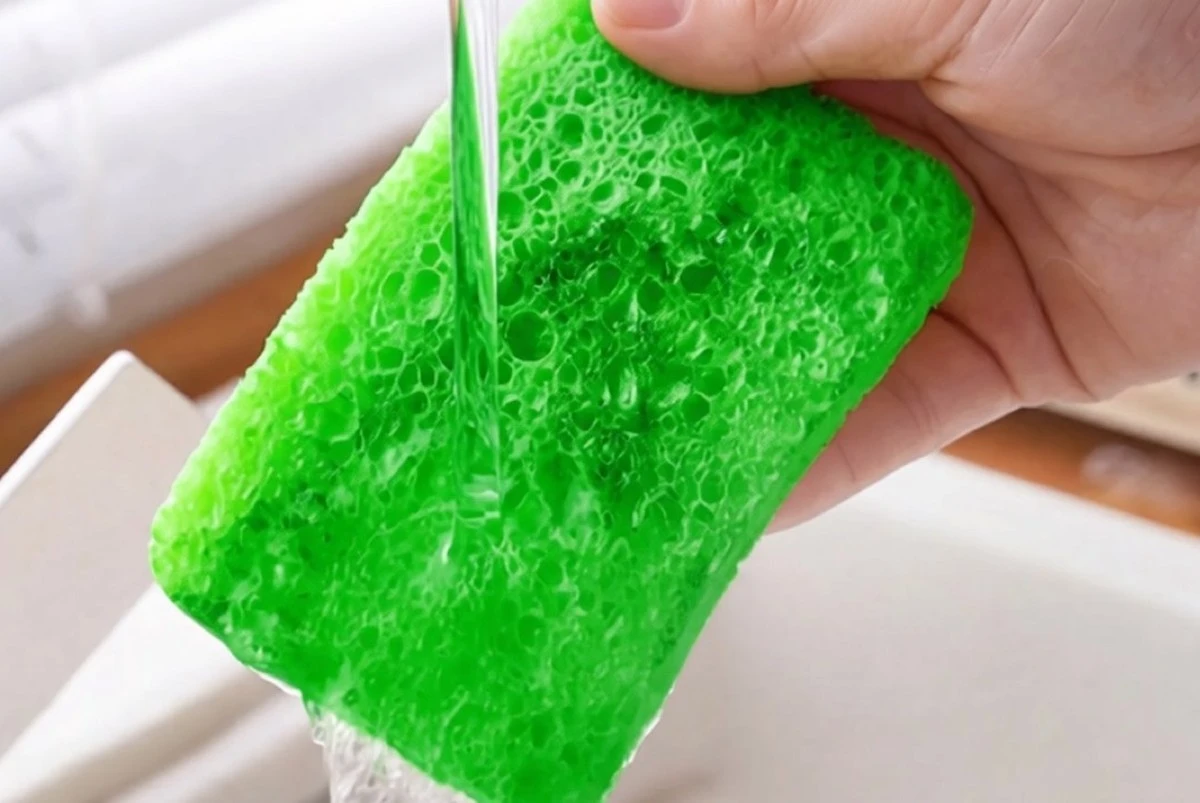 El truco para desinfectar tu esponja de cocina: la microondas las limpia al instante