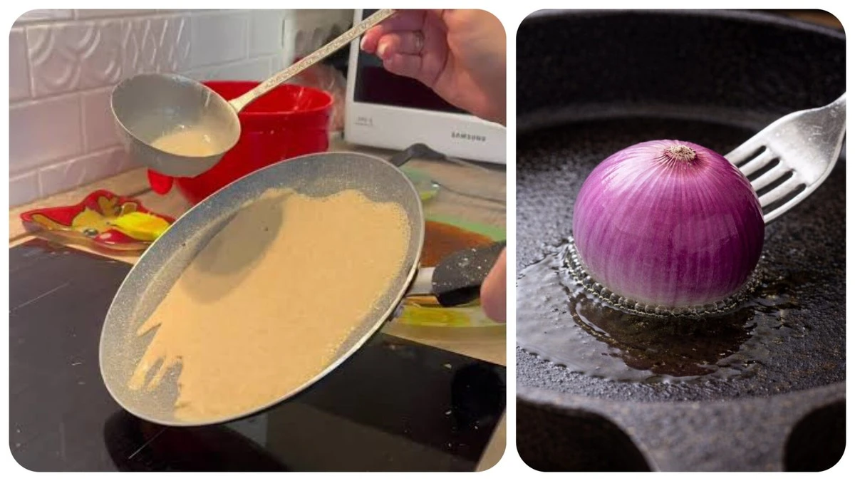 Por qué tu abuela ponía cebolla en la sartén para hacer tortitas