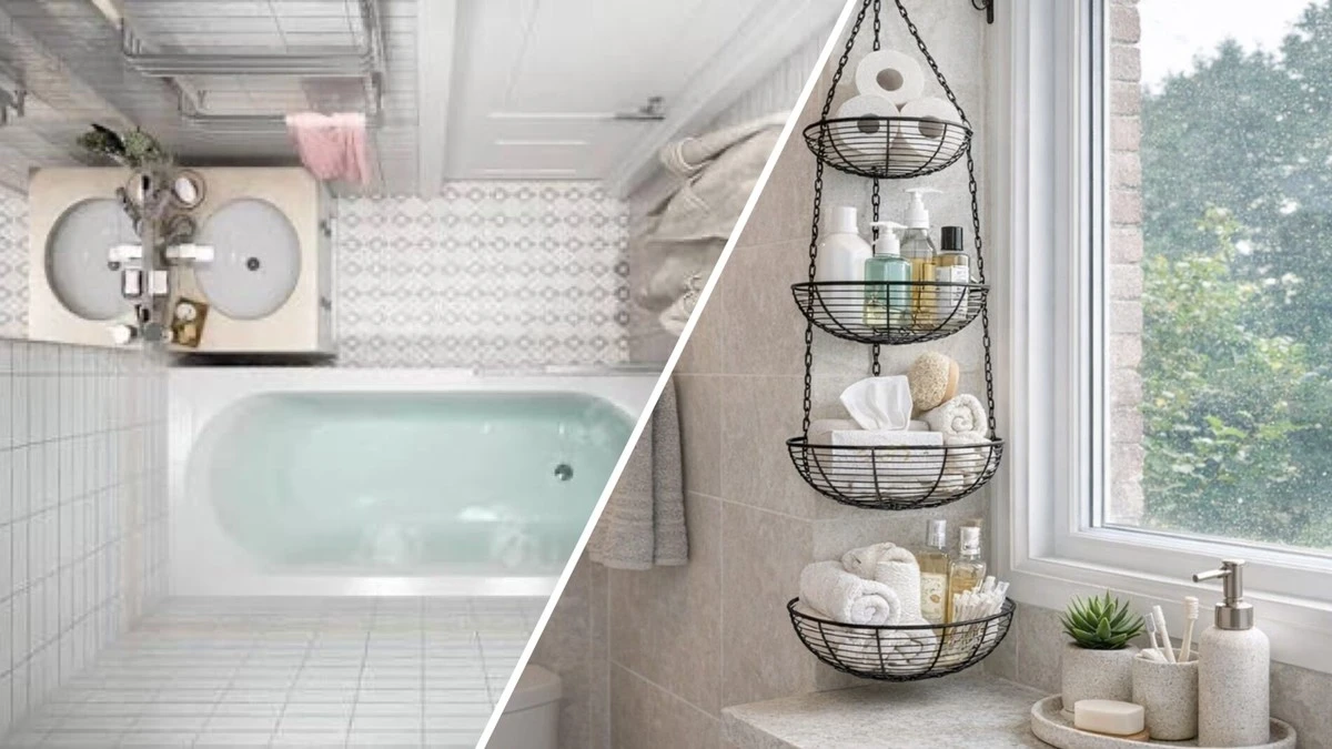 El truco viral de la cesta de frutas en el baño: las vecinas ya lo copian