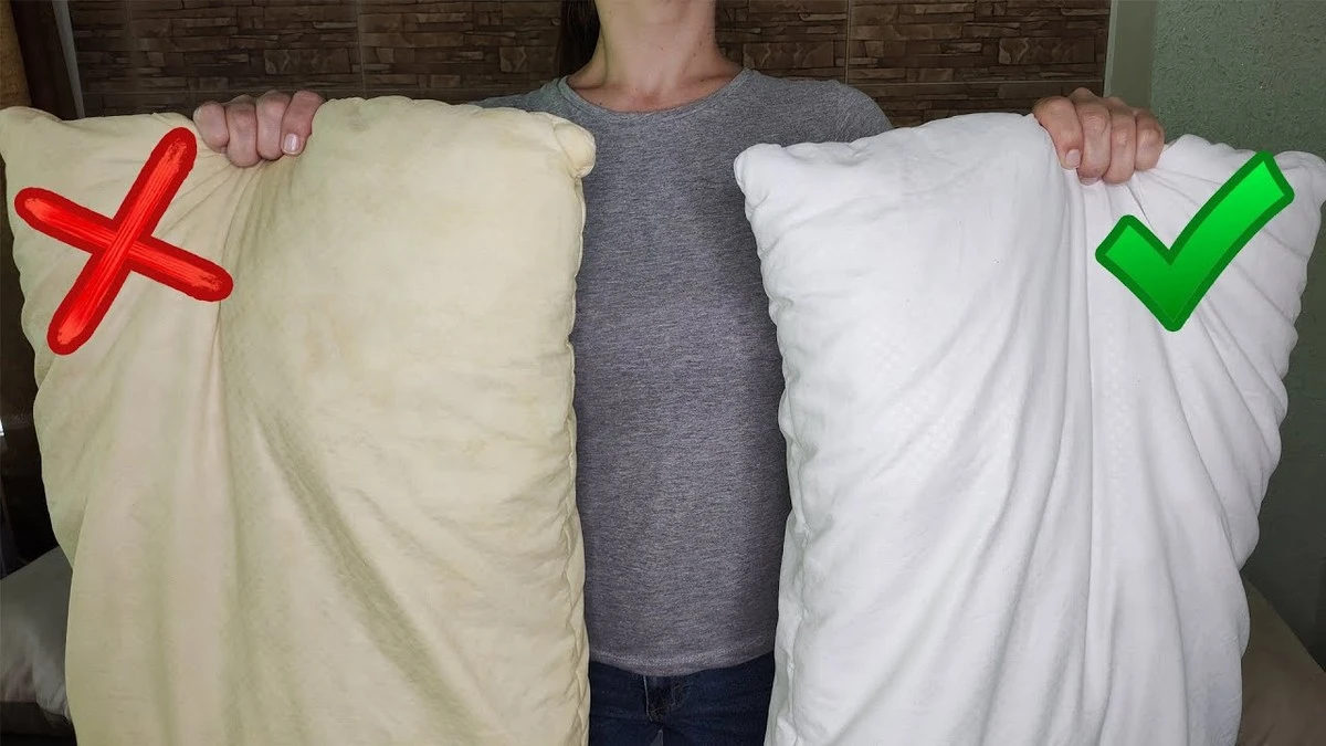 Elimina las manchas amarillas de tus almohadas con este truco de frío y sol