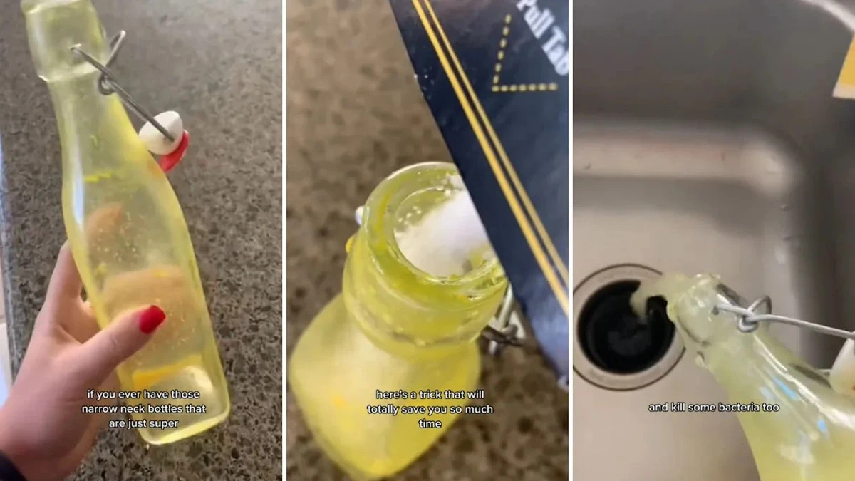 El truco infalible para limpiar jarras y botellas con cuello estrecho - image 1
