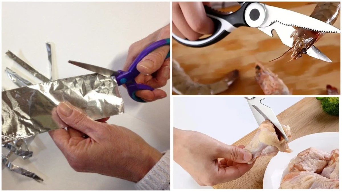 Tus tijeras de cocina vuelven a cortar como nuevas: el truco casero con papel de aluminio