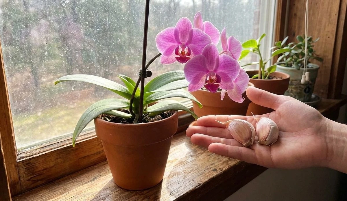Mi orquídea florece tras el letargo: la infusión de ajo que la revive